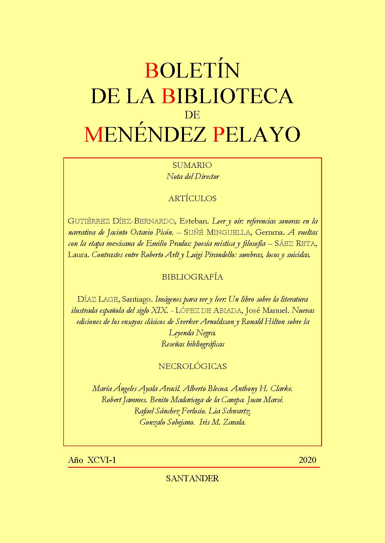 					Ver Vol. 96 Núm. 1 (2020): Boletín de la Biblioteca de Menéndez Pelayo. XCVI (2020)
				