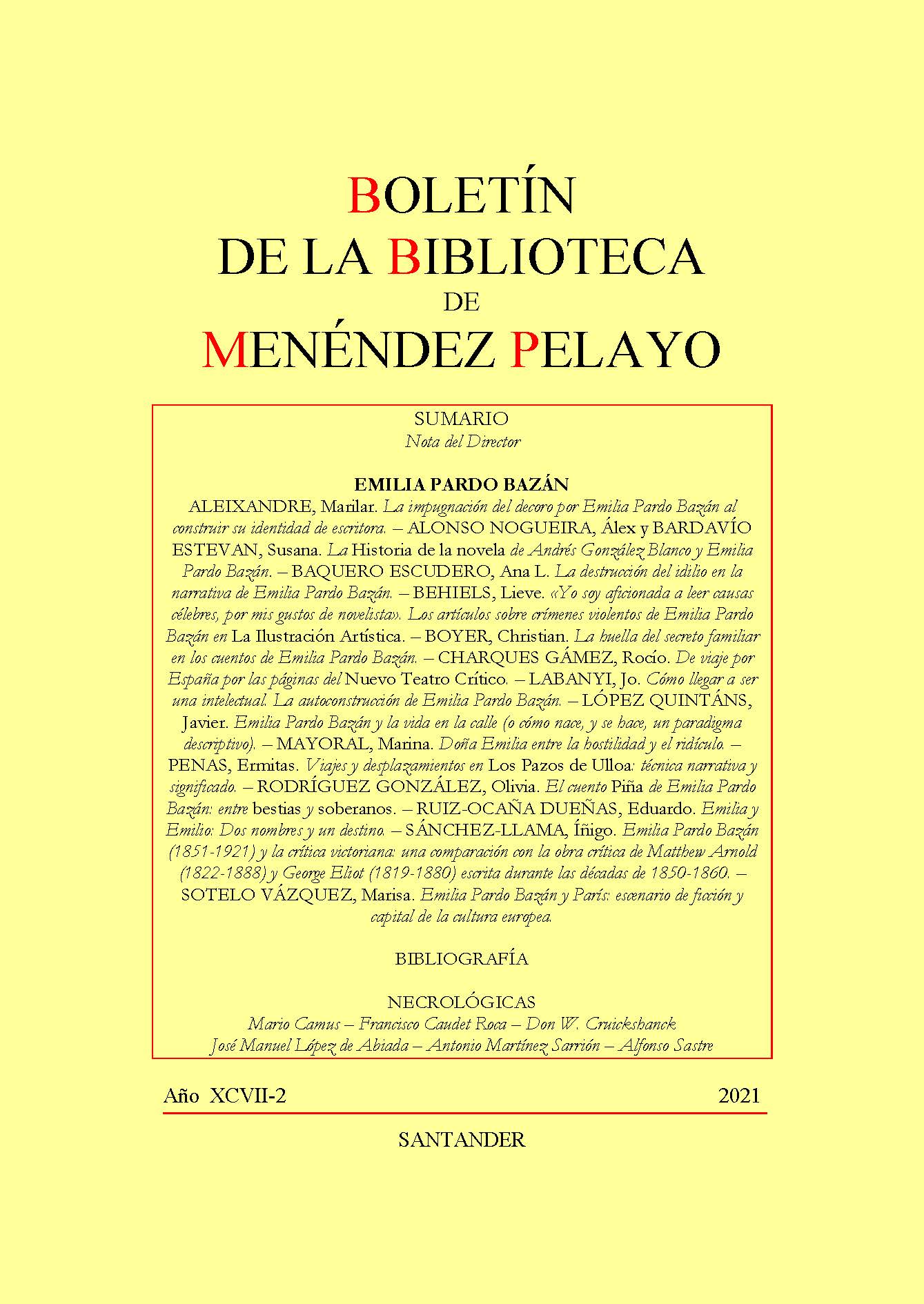 					Ver Vol. 97 Núm. 2 (2021): Boletín de la Biblioteca de Menéndez Pelayo
				